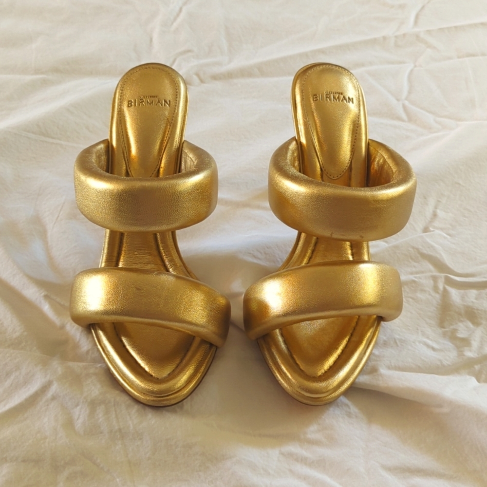 Alexandre Birman Gold Heels - Size 7